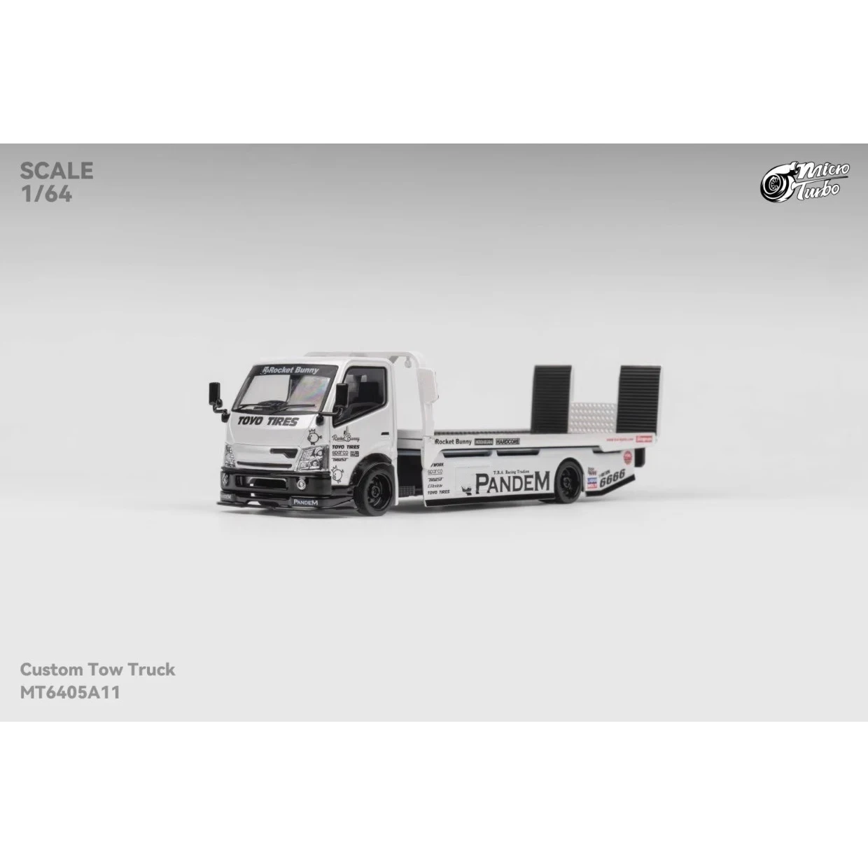 

Micro Turbo 1:64 Custom Tow Truck Rocket Bunny Diecast Model Car