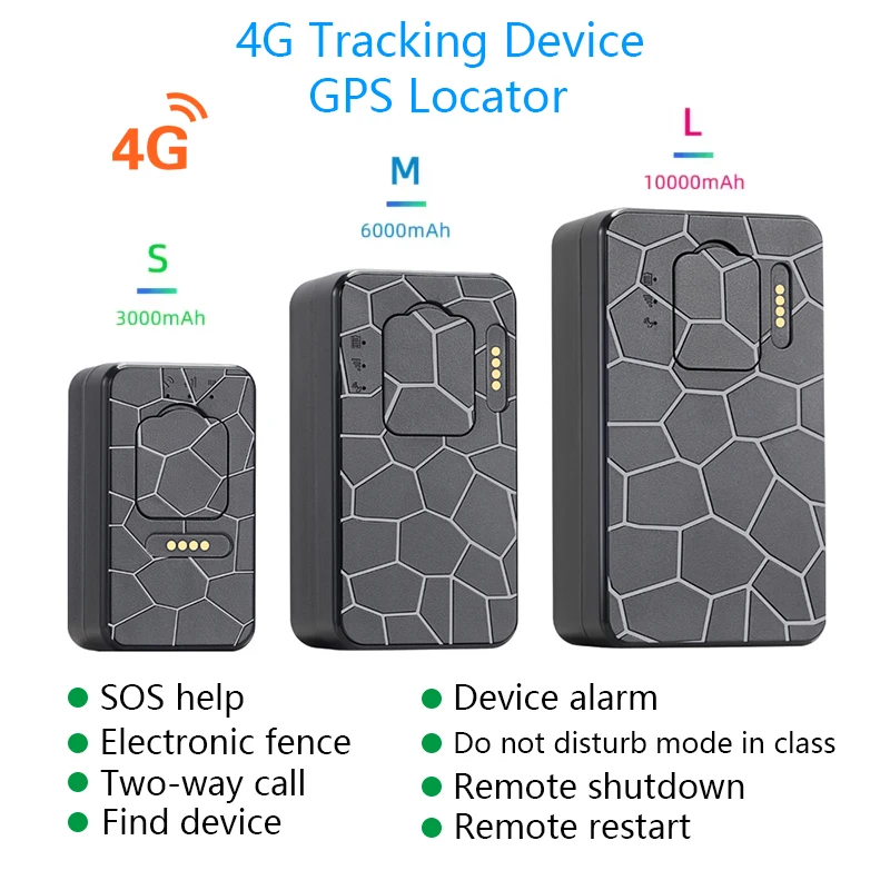 Lokalizator GPS 4G z mocnym magnesem, wodoodporny, urządzenie śledzące WIFI, ultra-długi czas czuwania, lokalizator osobisty/samochodowy do monitorowania i zapewniania bezpieczeństwa. — zdjęcie produktu 7