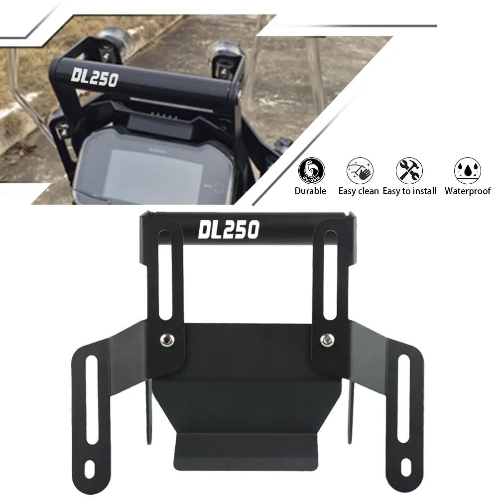 

For SUZUKI Vstrom 250 V-strom V strom DL250 Phone Holder Windshield Lifting Vstrom250 Adjustment Support GPS Navigation Bracket