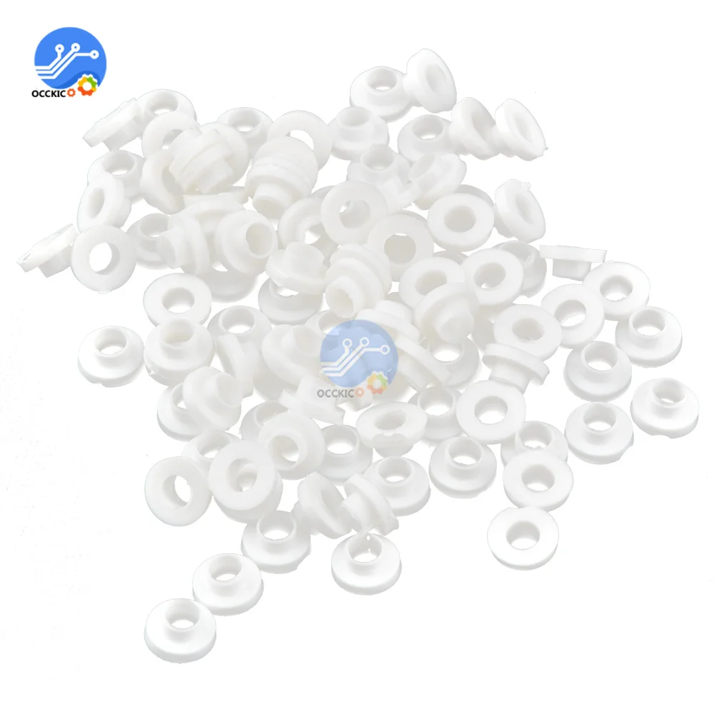 100PCS/Lot Insulating Tablets Insulation Bushing Transistor Plastic Washer Insulation Pads Circle TO-220