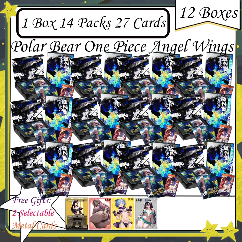 

Polar Bear One Piece Angel Wings One Piece Anime Collectible Card Luffy Zoro Trading Card Sanji Nami TCG Booster Box Game Cards