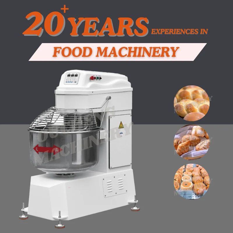 Industrial Vertical Dough Mixer Automatic Bread Dough Mixing Machine for Commercial Bakery Food Processing Equipment. view 3