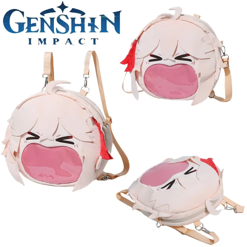 

Genshin Impact Translucent Backpack Cartoon Kaedehara Kazuha Itabag Large-capacity Storage Anime Peripherals Holiday Gifts