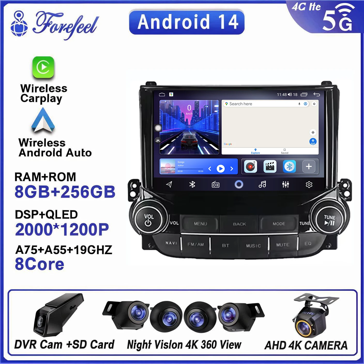 

Car Radio Android 14 For Chevrolet Malibu XL 2012 2013 2014 2015 Multimedia Player GPS Auto Navigation Touch Screen Dash Cam DVD
