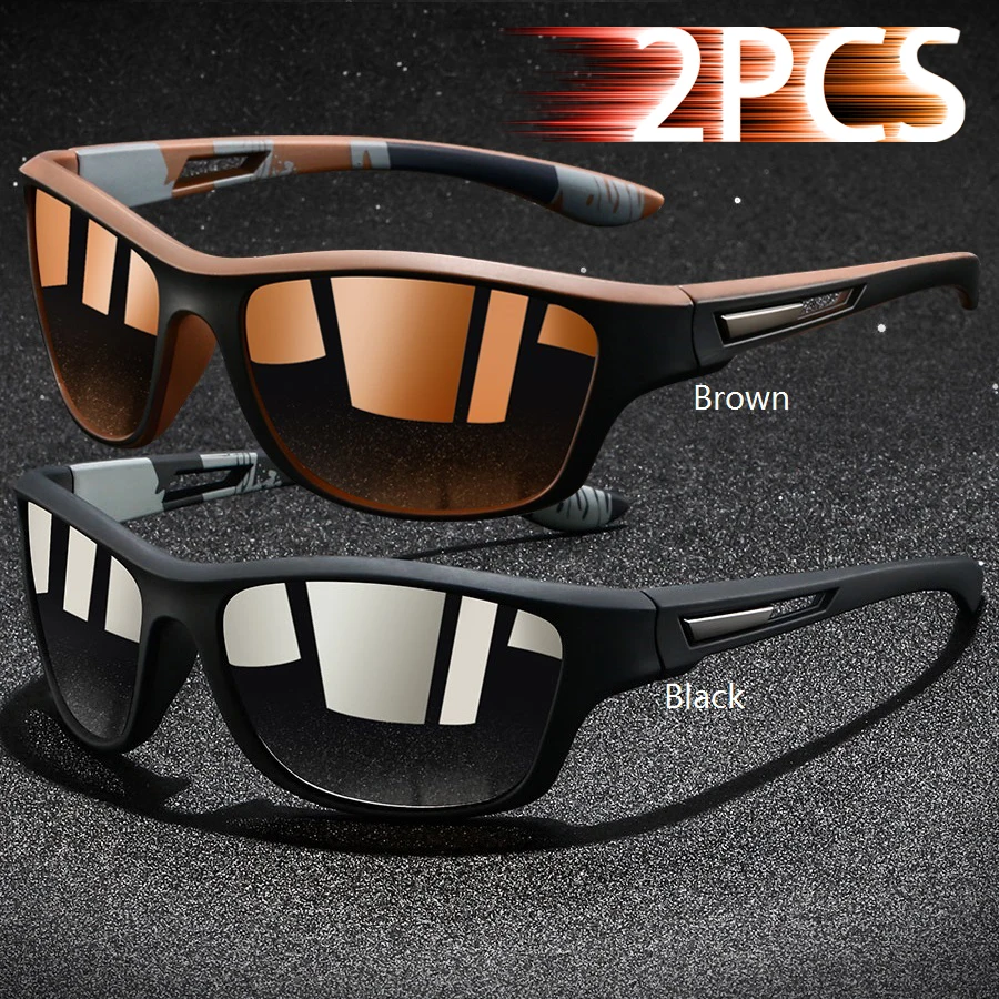 Modische Vintage-Sonnenbrille für Radfahren, Angeln und Sport - Unisex-Sonnenbrille für Laufen, Radfahren und Bergsteigen – Detail 10