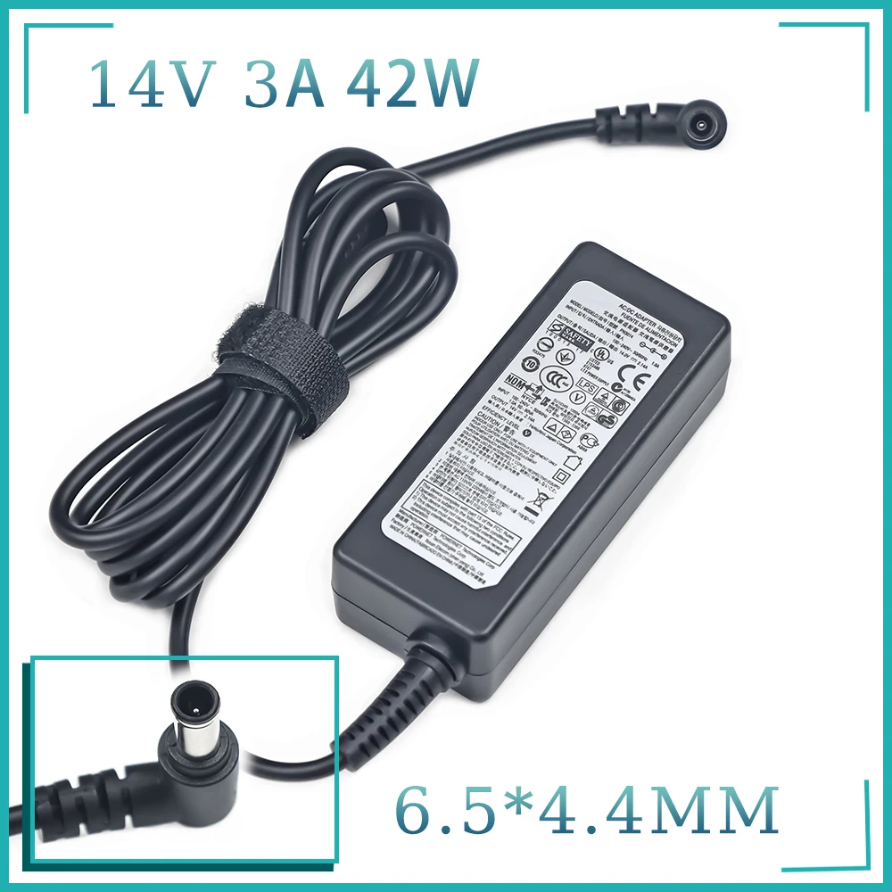 Power Supply 14V 3A AC Adapter Charger For Samsung LCD Monitor A2514_  DPN  A3014 AD-3014B B3014NC SA300 SA330 SA350 B3014NC F50