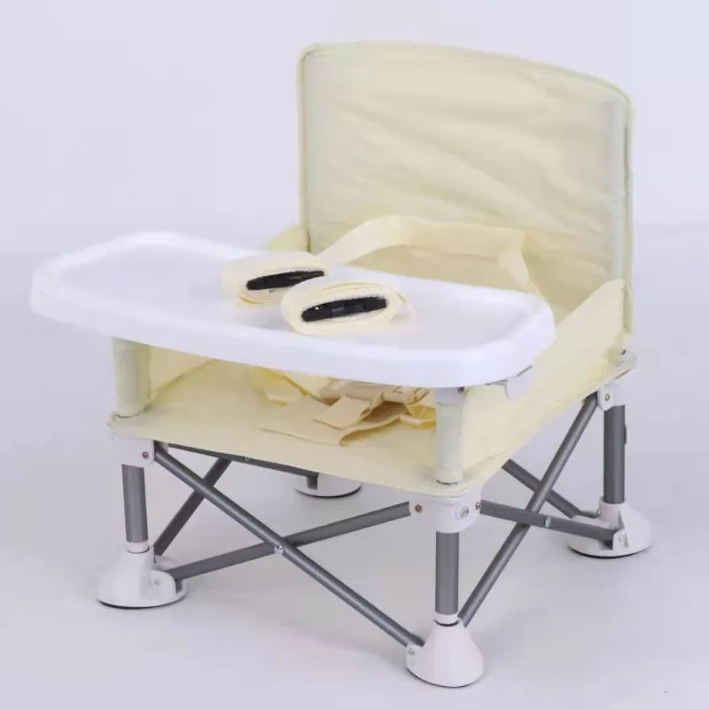 Silla de comedor ligera para bebés y niños, asiento con bandeja de comedor, plegable, portátil, fácil de llevar, almacenamiento simple