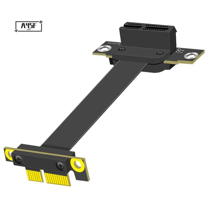 

A45F-PCIE 1X Удлинительный кабель 90 градусов, PCI-Express 3.0 1X Кабель-переходник «папа-мама» PCI-E 1X Адаптер удлинителя 10 см Аксессуары