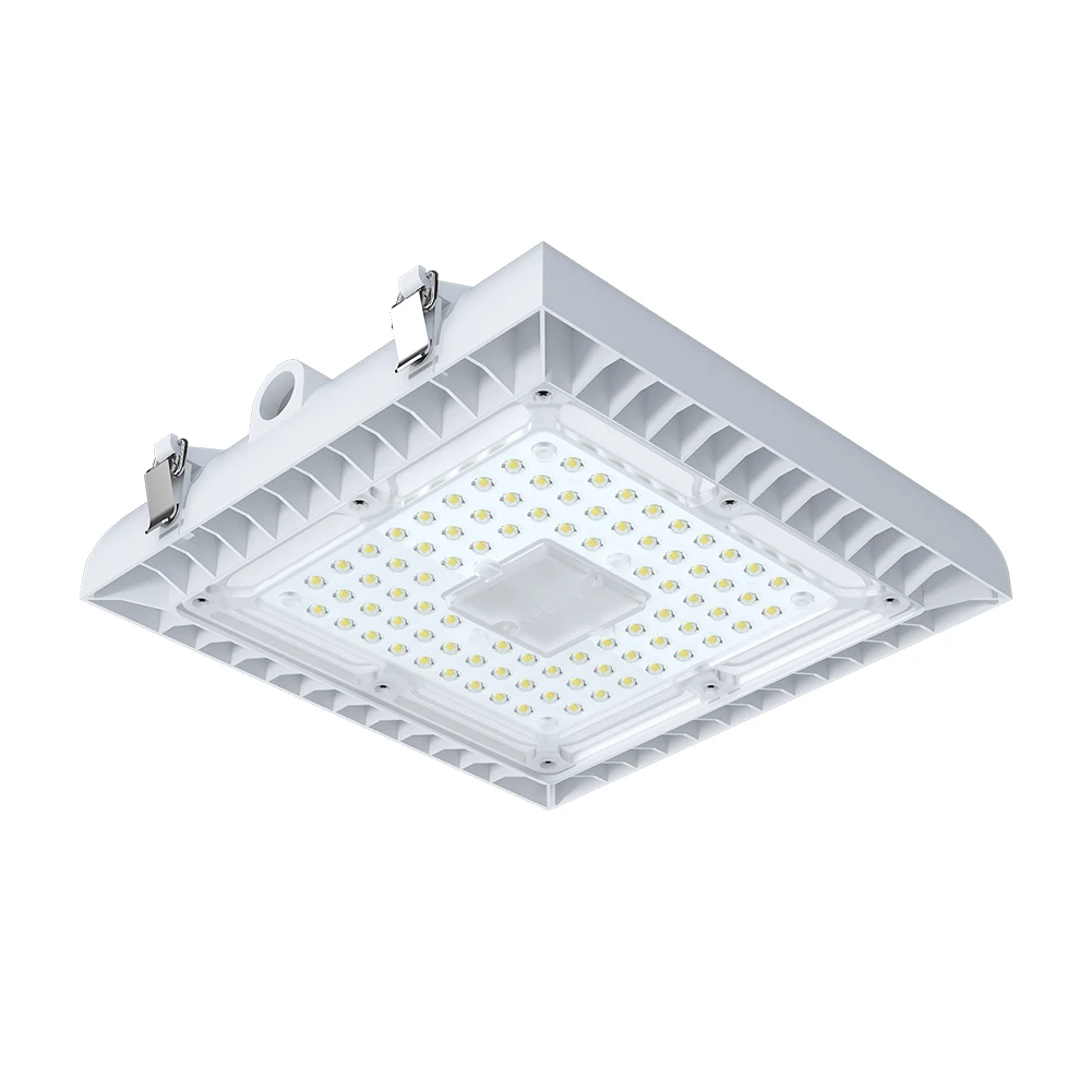 Luz de garagem LED à prova de explosão, Canopy Light, IP65, 40W, 60W, 75W