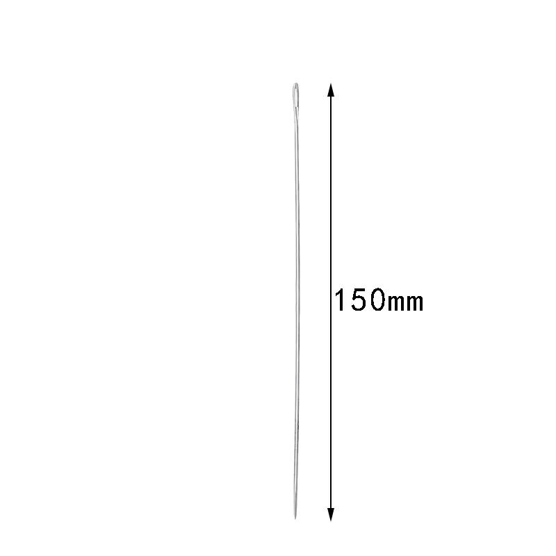 20Pcs 175/150mm Big Size Large Long Steel Needle Big Holes Sewing Needle Home Hand Sewing Tools With Needle Bottle