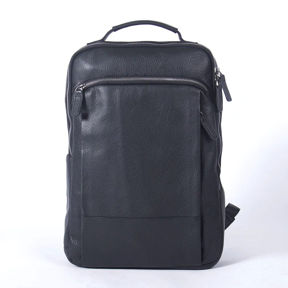 S.WORKER Herren-Rucksack aus echtem Leder, lässige Schultaschen, großer klassischer Reise-Tagesrucksack, Geschenk für Männer – Detail 7