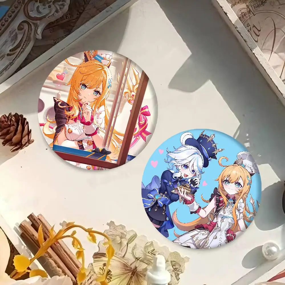 Game E-Escoffier Badges Creative Tinplate Soft Button Pins Animal Icon Brooch Lapel Backpack Badge Accessories Pin