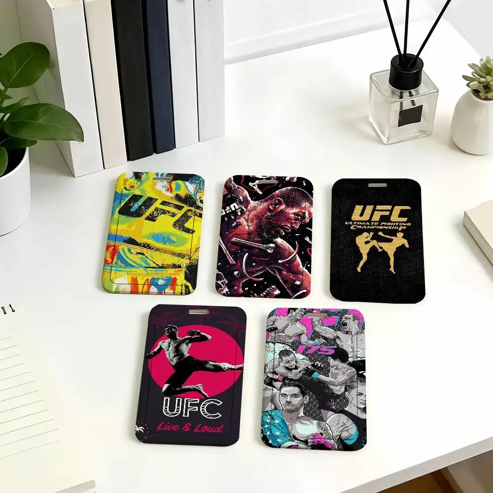 Race U-UFC badge Card Holder Corporate Business Work Badge Holders Uisex Credit Bus Daily Commute ID Case