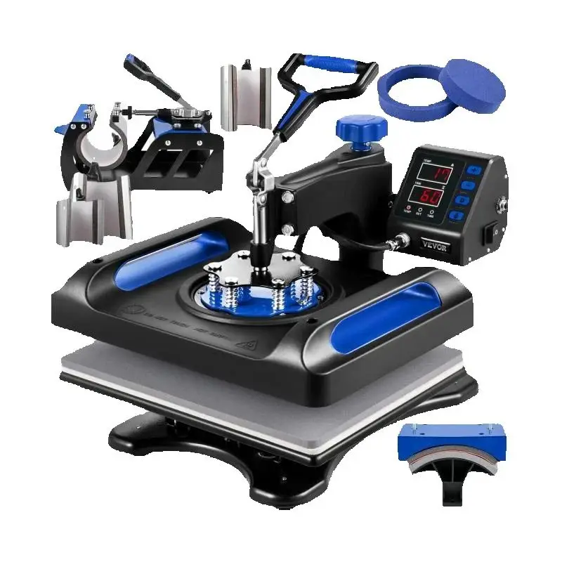8 in 1 Heat Press Machine with 360 Degree Rotation