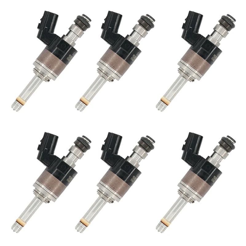 6Pcs Fuel Injector Fit For Honda Pilot Odyssey Ridgeline 3.5L V6 Accessories Kits 16010-RLV-315