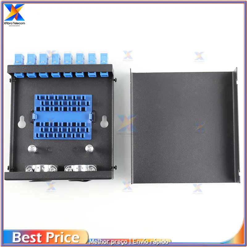 

Optical Fiber Patch Panel with SC FC LC Pigtail, 8 Port UPC and APC, Desktop Terminal Box