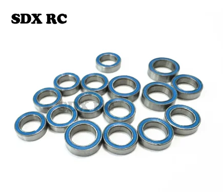 

16pcs Rubber Sealed Ball Bearing Kit for Arrma 1/18 Granite Grom RC Car Upgrade Parts Accessories