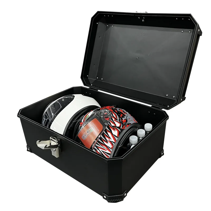 Motorcycle tail box 65L large takeaway Food delivery box Rider equipment distribution box Waterproof thermal insulation