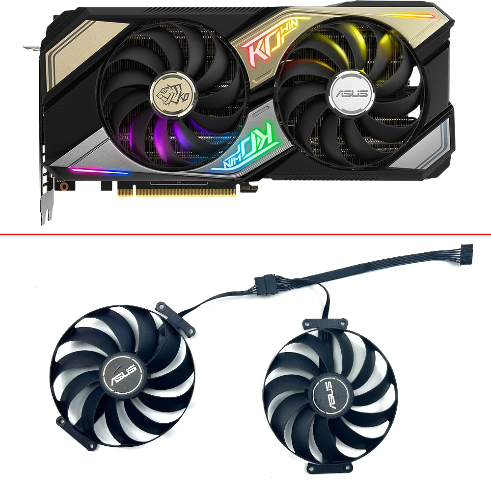 

95mm Graphics card fan T129215SU CF1010U12S 12V RTX 3070 RTX 3060Ti For ASUS RTX 3070 3060 Ti DUAL OC Graphic Card Cooler Fan