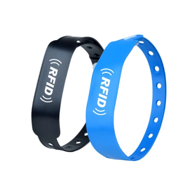 Gelang RFID NFC 13.56MHz T5577 125kHz Dapat Ditulis Ulang ID 13.56MHz Chip NFC UHF HF LF Gelang Silikon RFID Frekuensi Ganda yang Dapat Disesuaikan