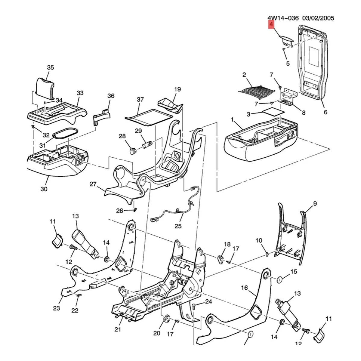 Front Center Armrest Latch Lid Lock 19124205 for Buick LaCrosse Chevrolet Impala 2006-2016 Console Latch Cover Plate