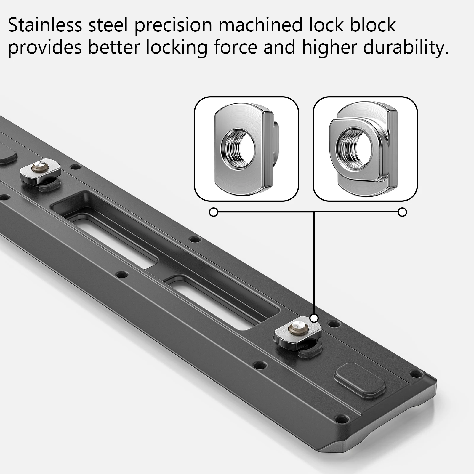 Mlok arca ferroviário arca trilho de cauda de andorinha tripé montagem placa liberação rápida mlok para trilho picatinny weyllan mk240 padrão ocupar 6 slots
