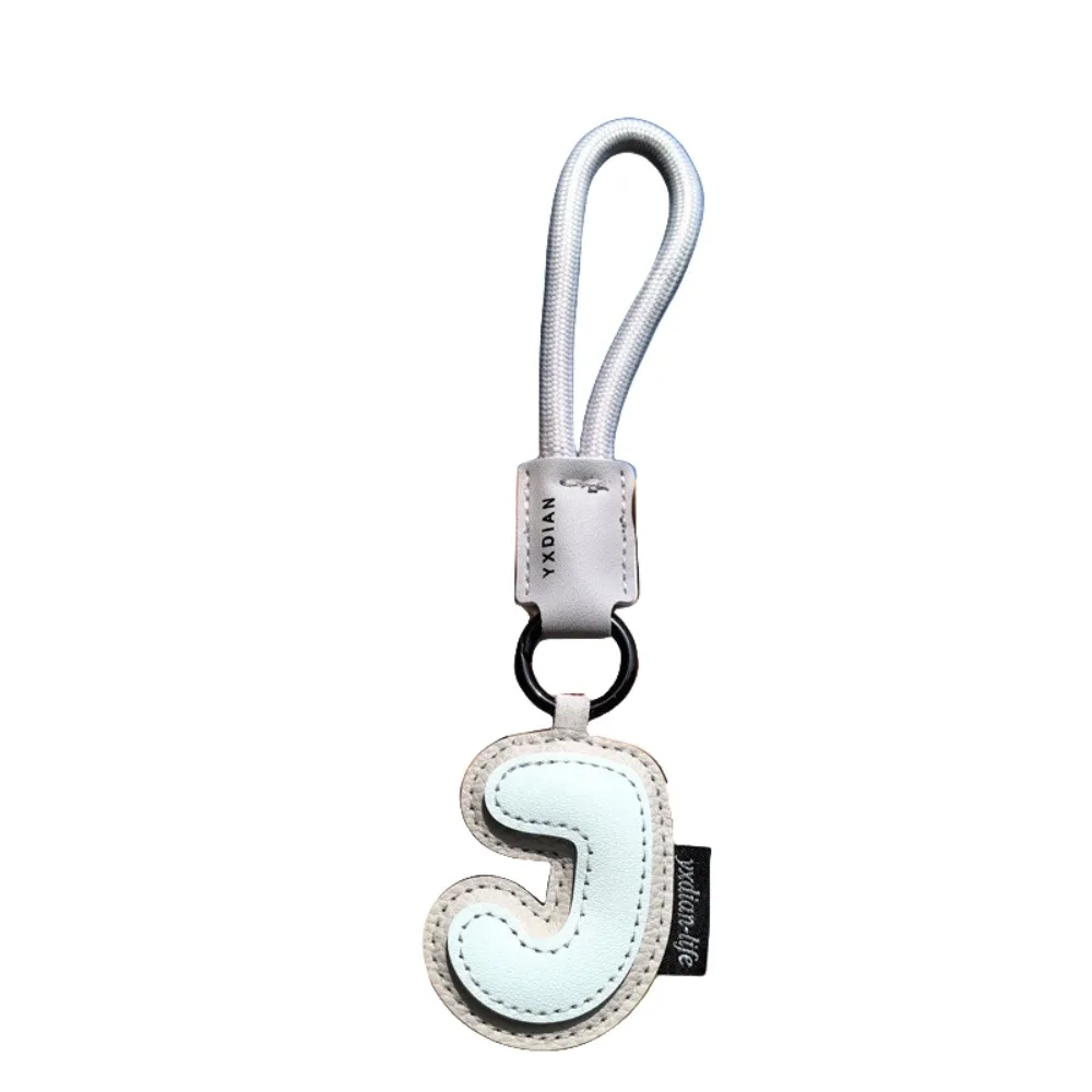

Sweet 26 Letter Keychain PU Leather Bag Hanging Charms Alphabet Key Holder Car Keyring Ornaments Lucky Letter Pendant Girl