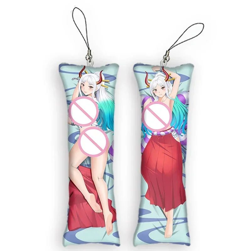 

New Pattern Mini Pendant Dakimakura Keychain Mini Anime Body Pendant Double Sided Cartoon Anime Keychain Otaku Gifts