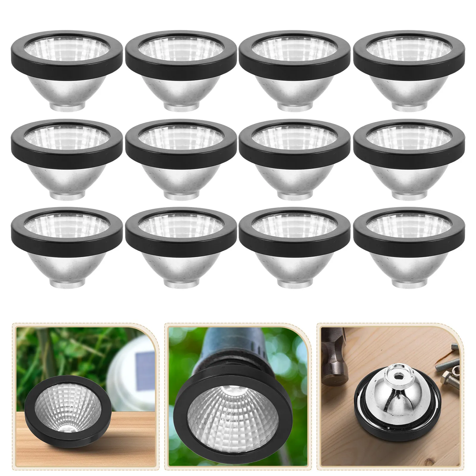 

50 шт. Солнечные светодиодные светильники-прожекторы в форме глаз животных, автоматические ночные фонари для сада, садовых фигурок, газона, декоративное освещение