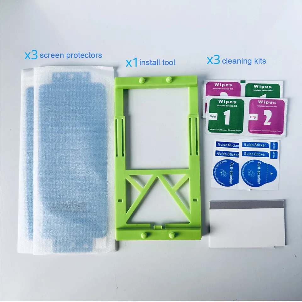 3 Piezas Película de Hidrogel Cerámica Para Samsung Galaxy S24 S23 Ultra S22 S21 S20 S10 S9 S8+ Note 8 9 10+ 20 Kit de Instalación de Protector de Pantalla 5