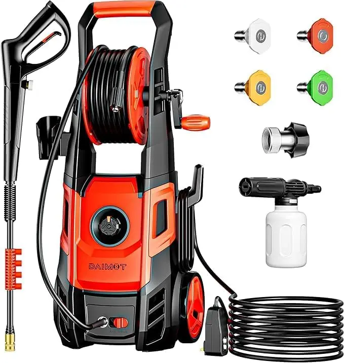 

Электрическая мойка высокого давления — мойка высокого давления с насосом 8850, 3500 фунтов на квадратный дюйм, макс. в комплекте пенопластовая пушка, 4 насадки под давлением, 1/4 Quick Co