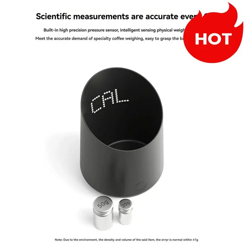 A01V-Electronic Coffee Scale กันน้ําถ้วยชั่งน้ําหนักสําหรับ Espresso,Pour-Over, กาแฟหยดกาแฟดิจิตอลขนาดยาถ้วย