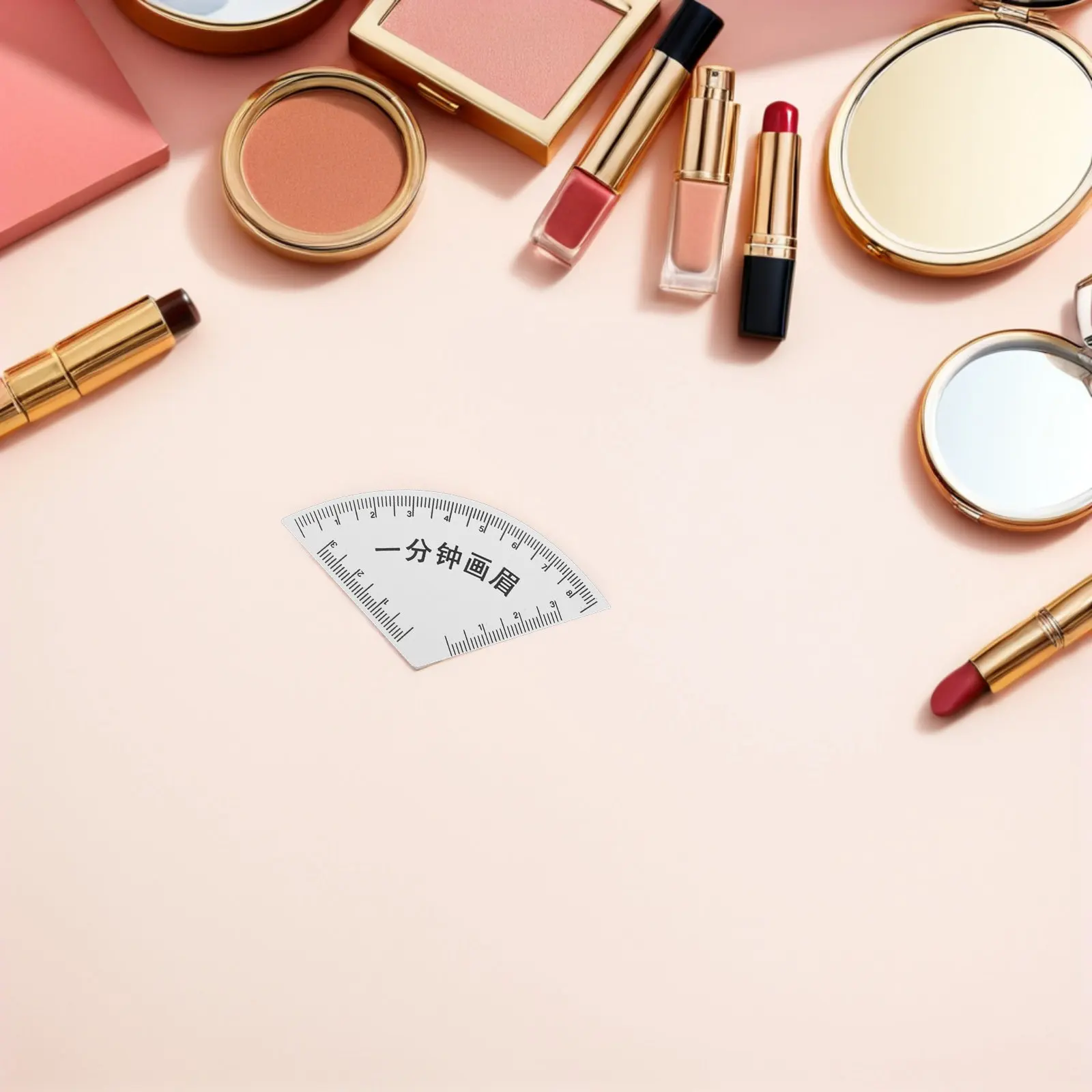 2Pcs Makeup Eyebrow Ruler PVC Eyebrow Guide Template Reusable Shaping Stencil for Fast Symmetrical Brow Design