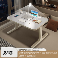 Folding Bed Tray Table Portable Laptop Desk for Studying and Reading Adjustable Height Notebook Stand for Home Dorm Room, Office