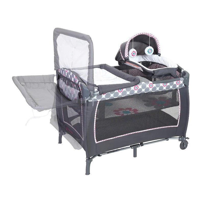Lil' Snooze™ Deluxe II Nursery Center® Playard, Daisy Dots image 5