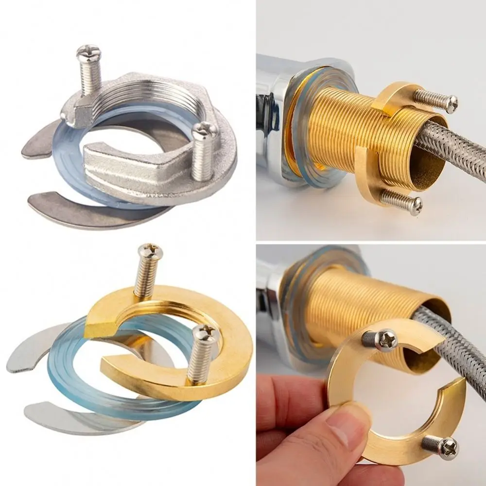 1Pcs Replacement Accessories Faucet Locknut Mounted Fitting Circlip Antiloosening Washer Fastening Nut Single Hole 31mm