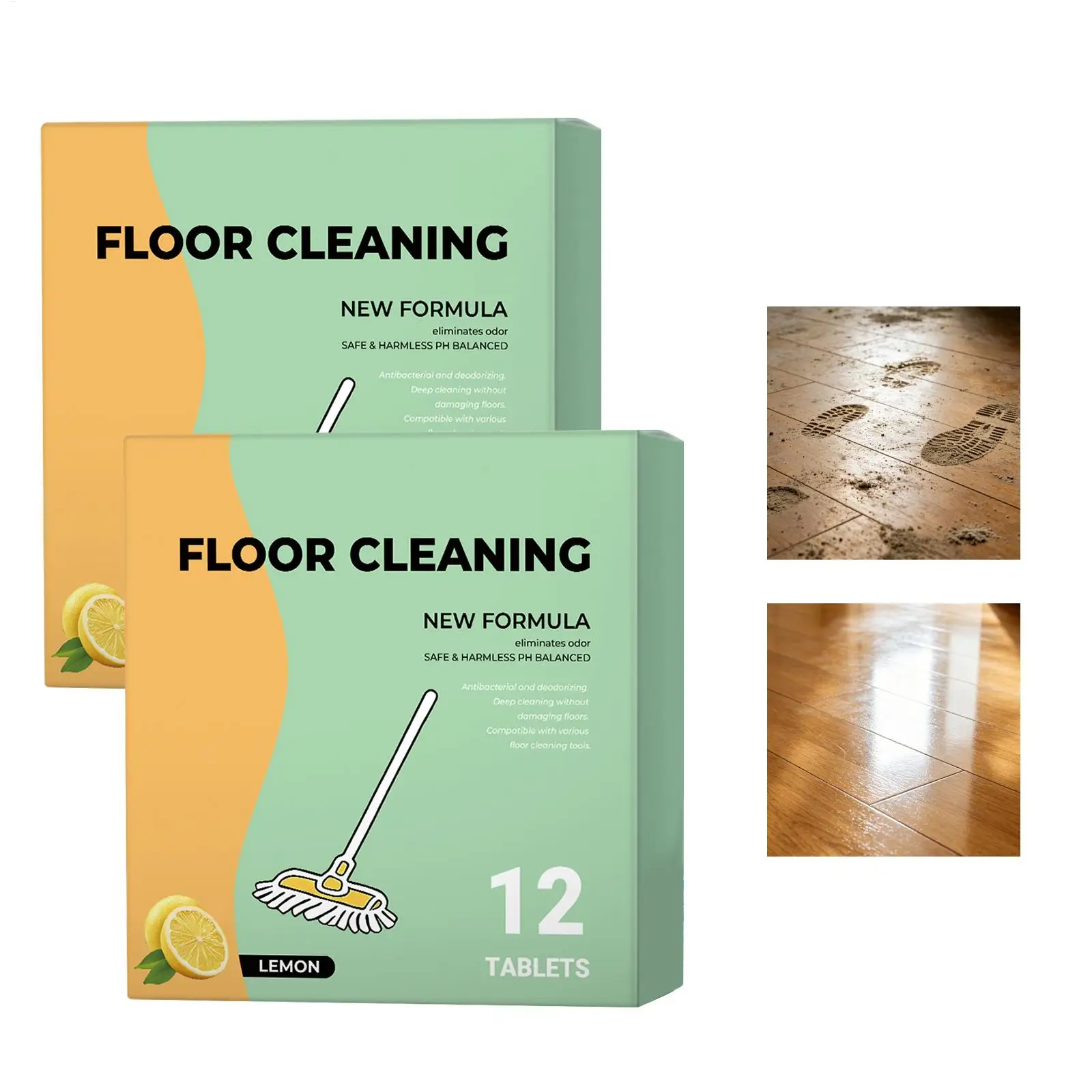 Mop Tablets For Floor Cleaning Tile Cleaning Dissolvable Mop Tablets For Daily Weekly Tough Stains Food Spills Urine Odor Water