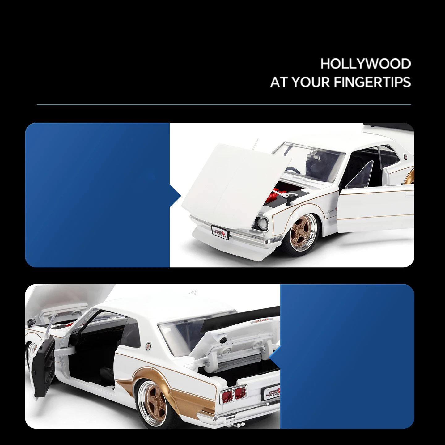 جادا 1:24 JDM نيسان سكاي لاين 2000 GTR 1971 سبيكة سيارة Diecasts ولعبة المركبات نموذج سيارة مصغرة مقياس نموذج سيارة للأطفال