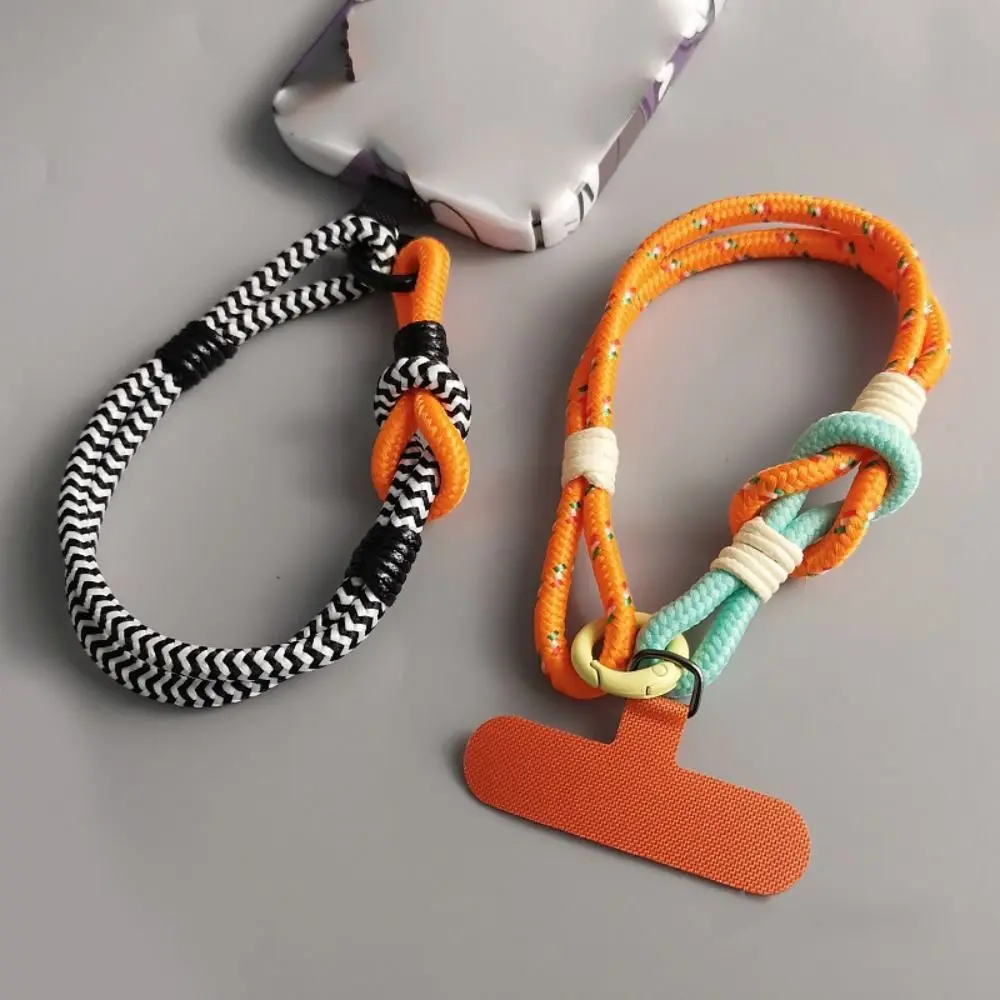 Portable Nylon Mobile Phone Lanyard Phone Accessories Keychain Anti-lost Rope Simple Phone Case Strap