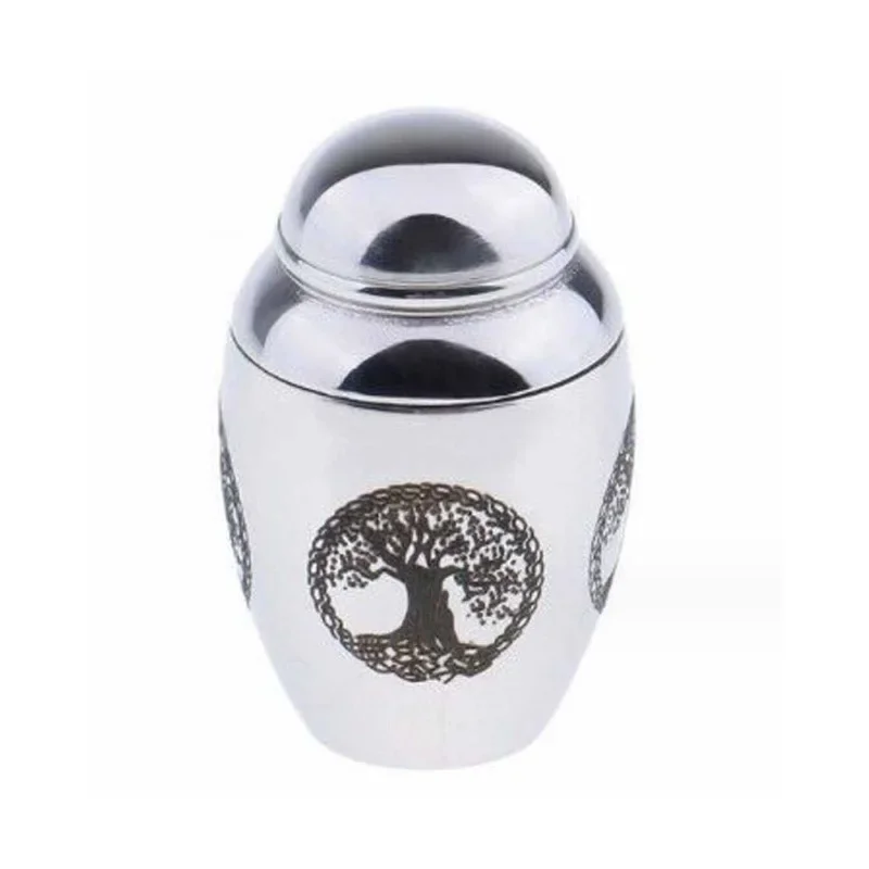 

Pet Lovers Dog Remains Ashes Memorial Tree of Life Jar Stainless Steel Funeral Urn Jar Altar Gift