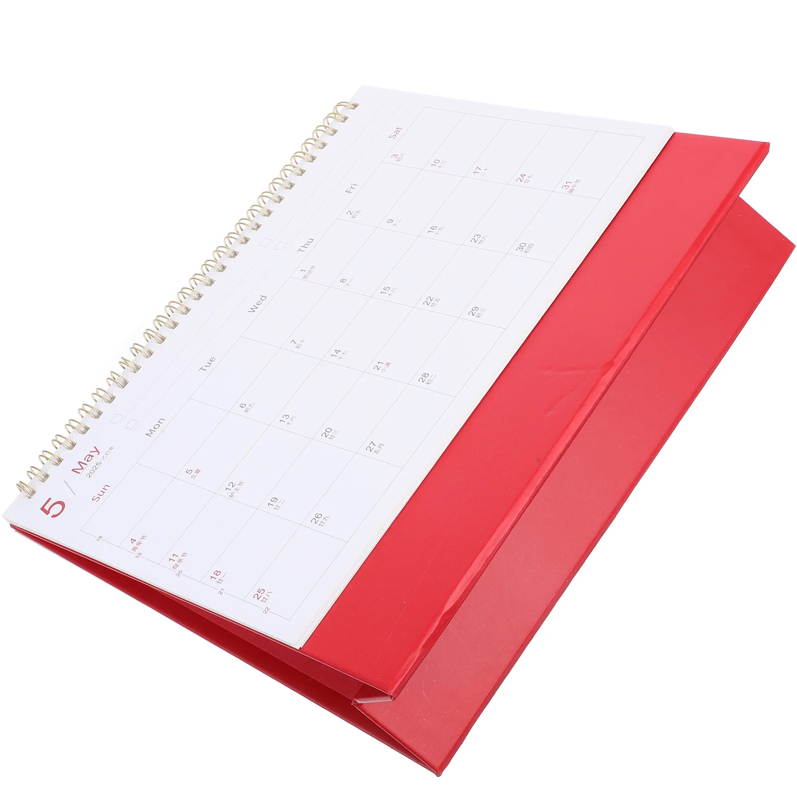 

2025 Office Desk Calendar Solid Color Minimalist Compact Daily Planner Teacher Student Scheduler Yearly Agenda Desktop Memo Flip