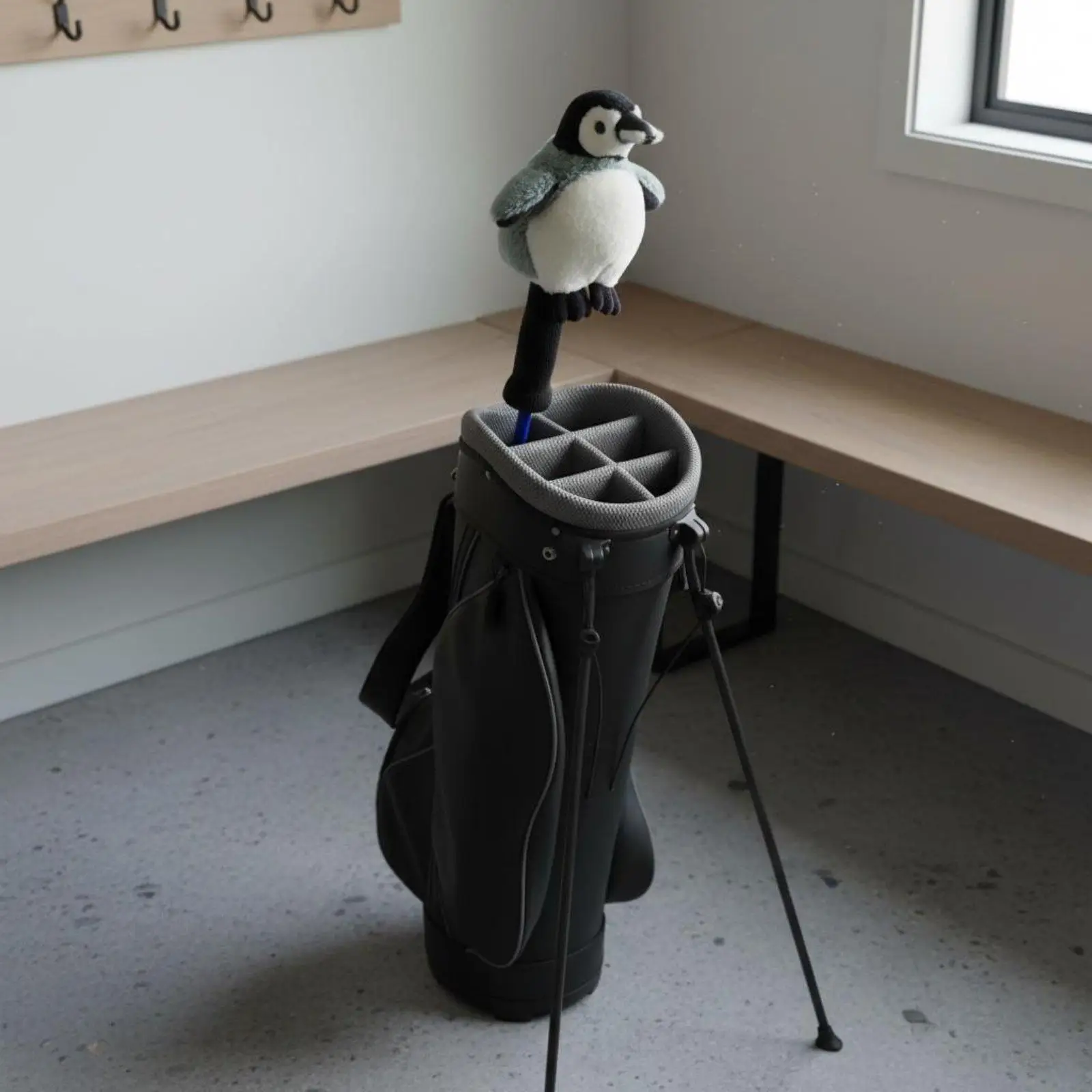 Unique Penguin Driver Headcover Soft Golf Club Cover Golf Accessories for Wood Sticks Protection