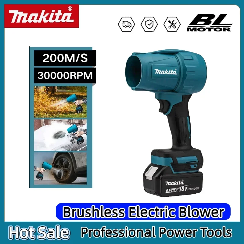 

Makita 30,000 RPM 18V air dust wind speed turbine brushless fan, electric turbojet fan and light vehicle cleaning power tools