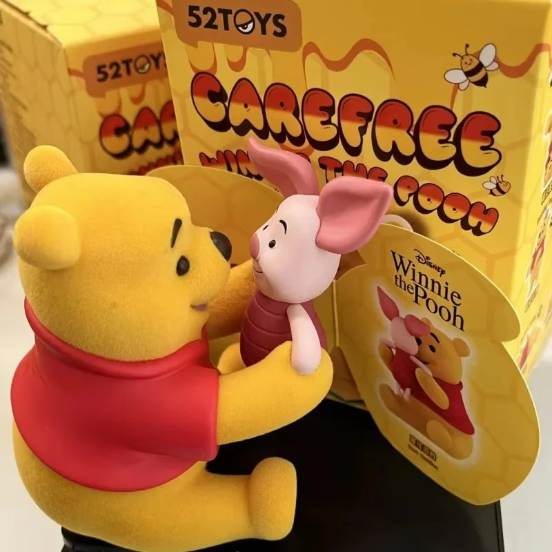 Disney Carefree PoChaînes Bear's Happy RefSeries Blind Box, Collection mignonne Winnie PoChaînes, Modèle, Décoration de chambre, Boîte à jouets, Cadeaux authentiques