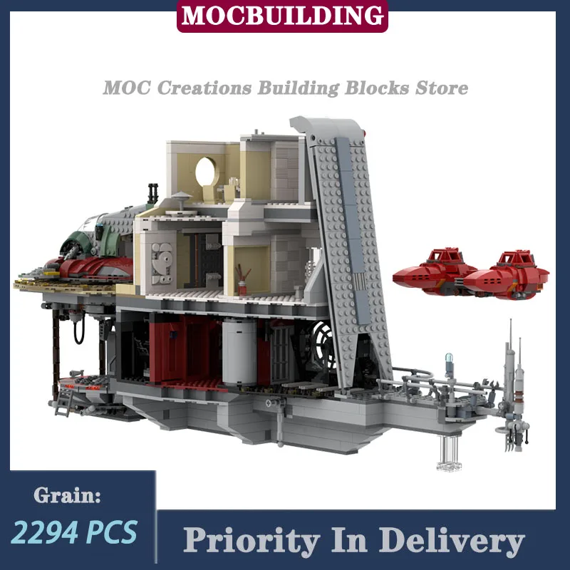 MOC Space Movie Trouble In The Clouds Scene Model Building Block Set Collection Toy Gifts