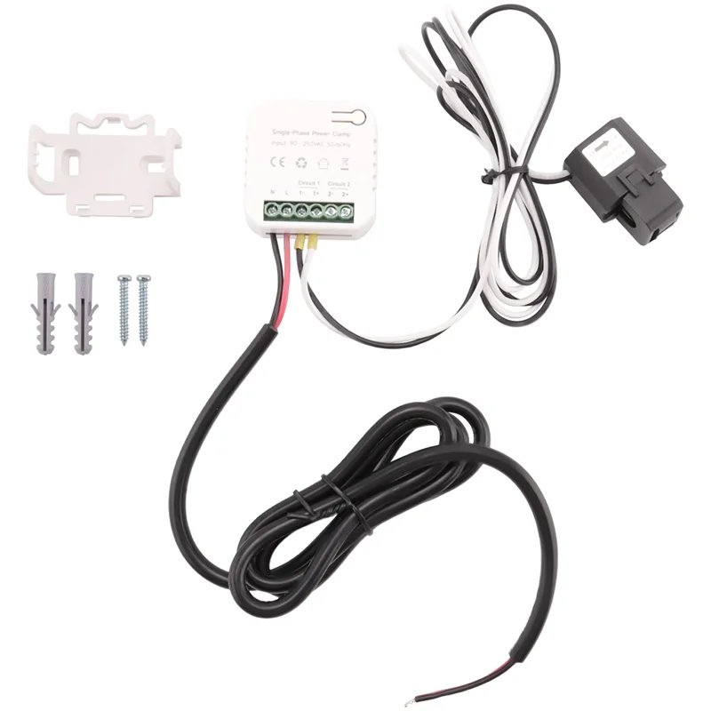 SB-Tuya Smart Wifi Energy Meter 80A With Current Transformer Clamp Kwh Power Monitor Electricity Statistics 90- 250V