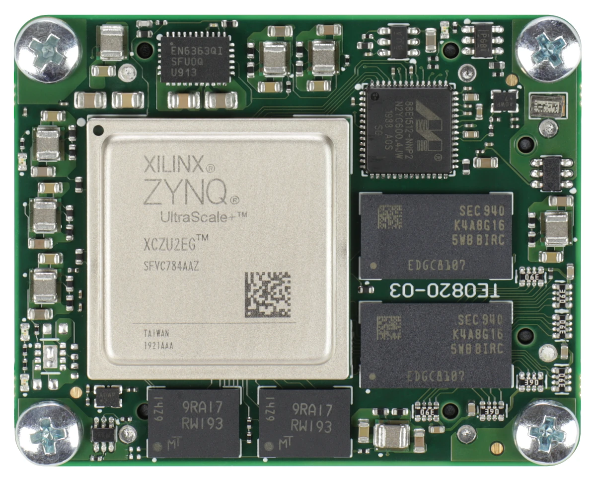 Módulo MPSoC con AMD Zynq™UltraScale +™ZU2EG-1E, 2 GByte DDR4 SDRAM, 4x5 cm