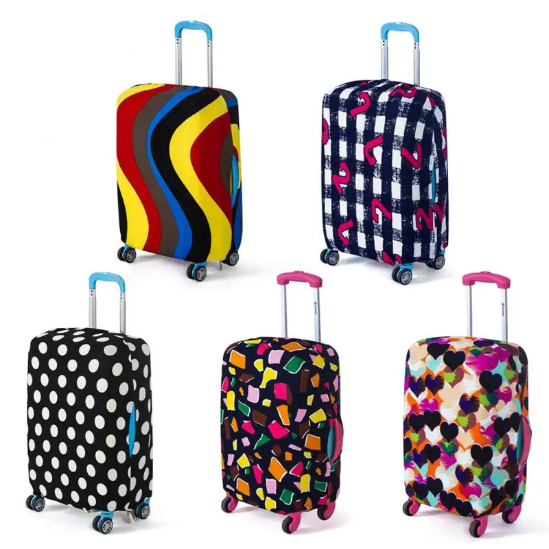 

Fashion Suitcase Cover Travel Luggage Protector 5 Colors Luggage Case Dust Cover Apply To 18-32inch Suitcase Trolley Case Cover