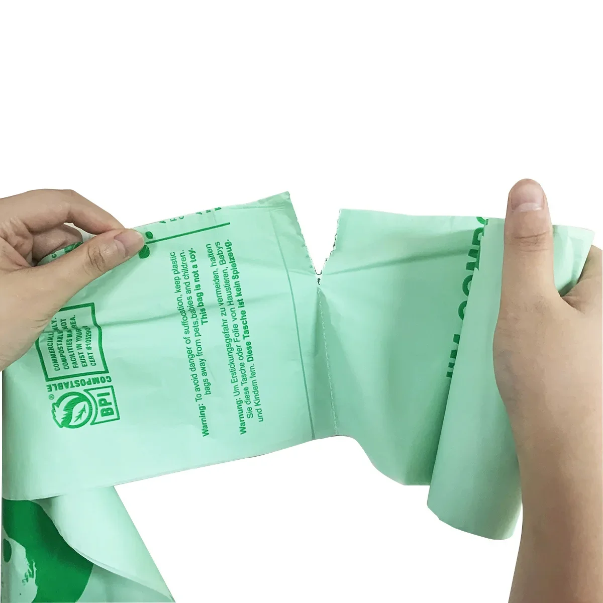 50PCS 6/8/10/30L Biodegradable Garbage Bags Household Compostable Garbage Bags Thickened Breakpoint Easy To Tear Garbage Bags