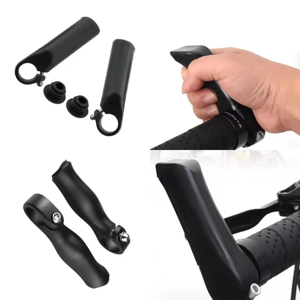 

Light Weight Aluminum Alloys Bike Handlebar End Nonslip Bicycles Vice Handle Small Auxiliary Handlebar Cycling Part W89F
